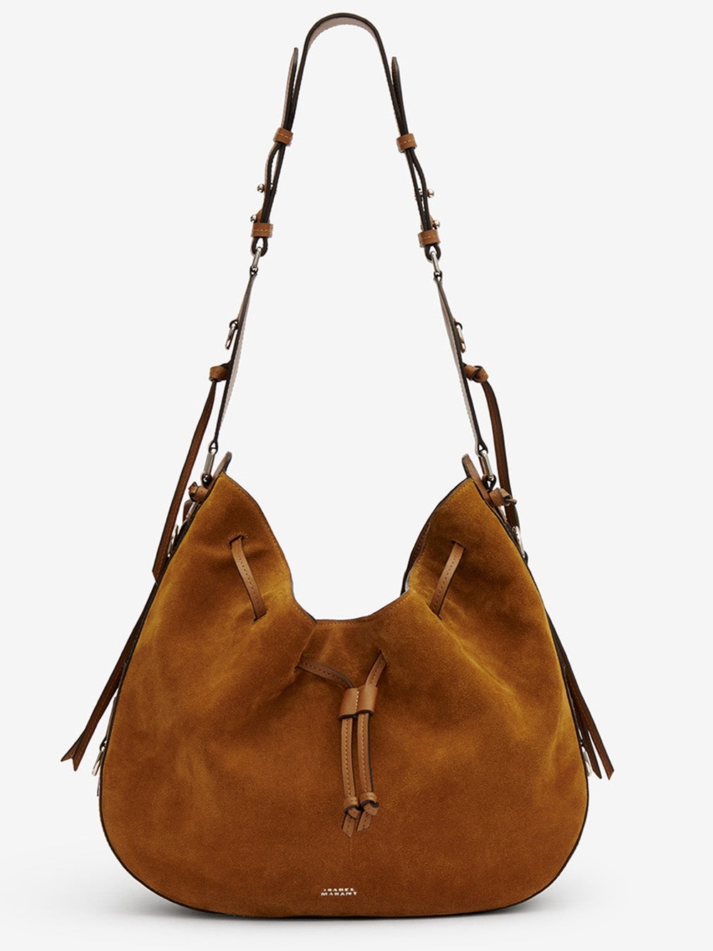 Isabel Marant Bolton Hobo Shoulder Bag in Cognac Brown
